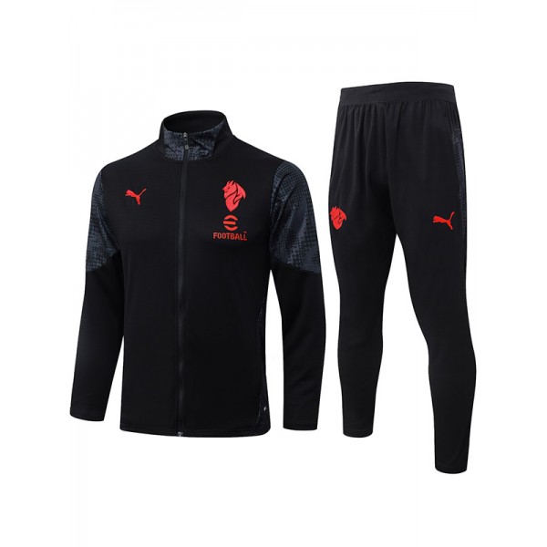 AC milan jacket mens black red training tracksuit 2025-2026